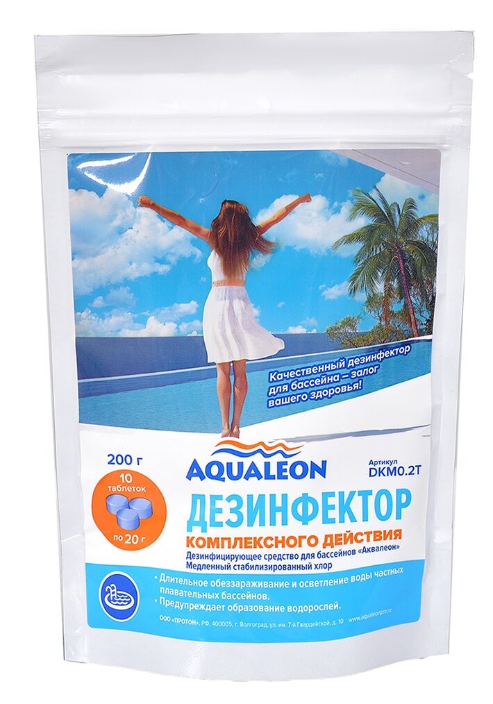 

Дезинфицирующее средствоКомплекс Aqualeon 200гр, Разноцветный