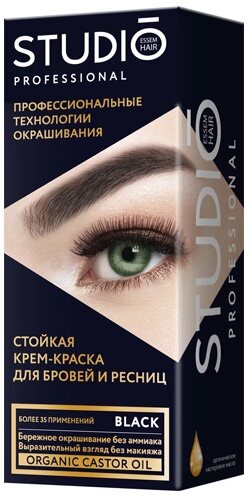 

Краска для бровей и ресниц Studio Рrofessional Черная 30 мл, Черный