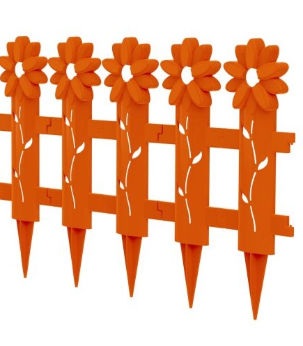 Забор декоративный Альт-Пласт Ромашка 5 секций 41*130 см TRI18000014 Забор декоративный Альт-Пласт Ромашка 5 секций 41*130 см TRI18000014