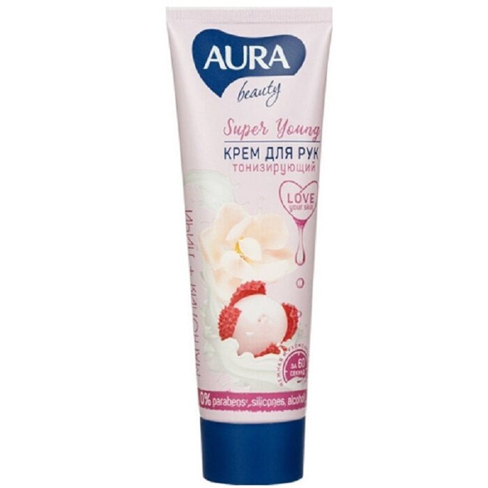 

Крем для рук и ногтей Aura Beauty Тонизирующий 75 мл, Разноцветный