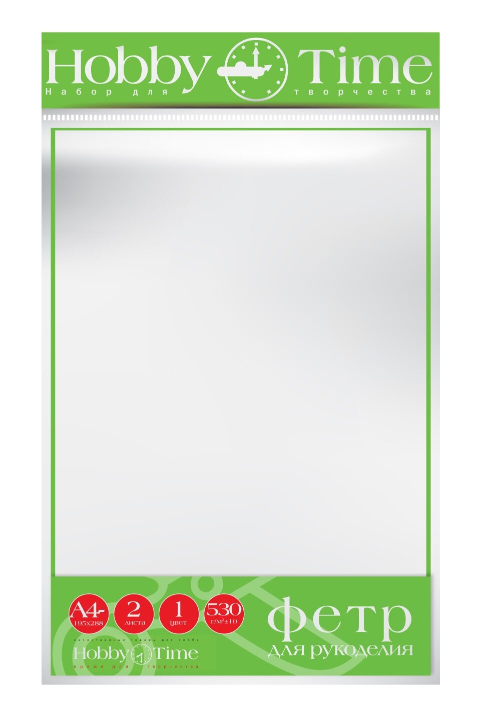 Набор листов фетра Альт Белый 28,8*19,5 см CB124990 Набор листов фетра Альт Белый 28,8*19,5 см CB124990