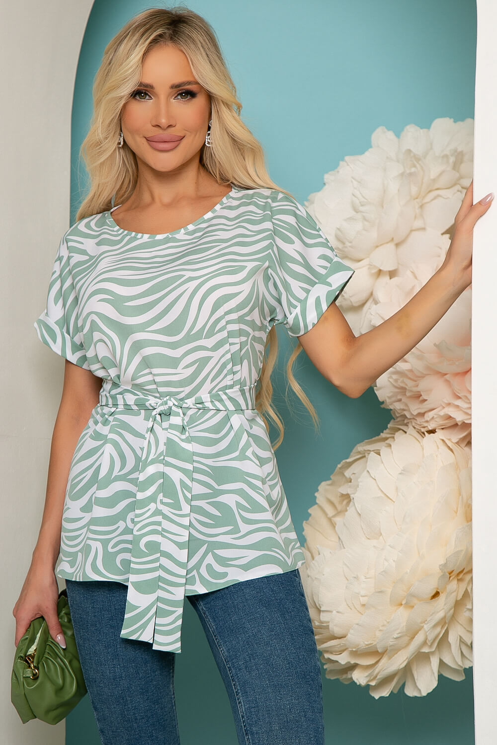 

Блузка LT Collection, Бирюзовый