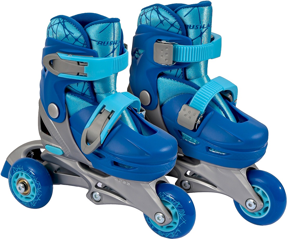 

Ролики раздвижные RUSH ACTION blue, Синий