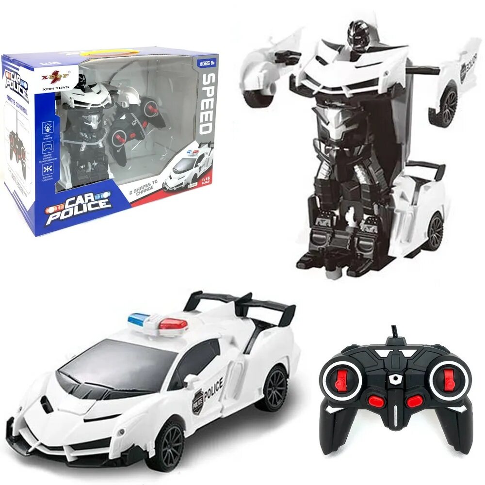 

Радиоуправляемый трансформер Car Police 1:24, Разноцветный