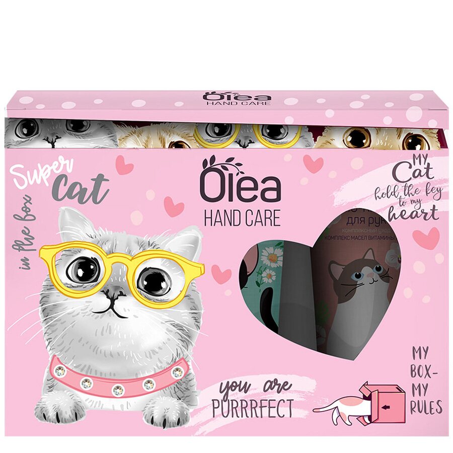 

Набор подарочный OLEA Hand Care Cats (крем для рук 30 мл 3 шт), Разноцветный