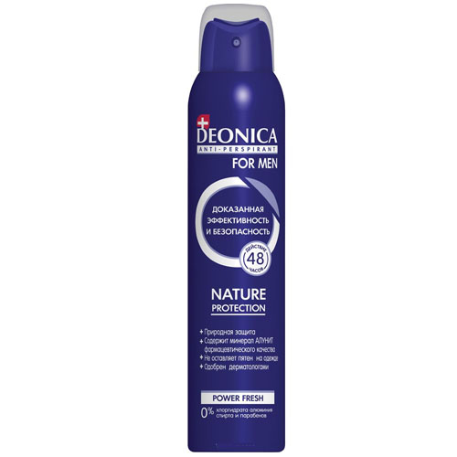 

Антиперспирант Deonica FOR MEN Nature Protection аэрозоль 200 мл, Разноцветный
