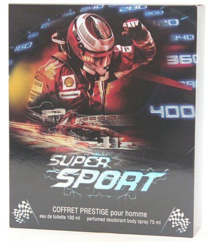 

Набор подарочный Super Sport (туалетная вода 63 мл + дезодорант 75 мл), Разноцветный
