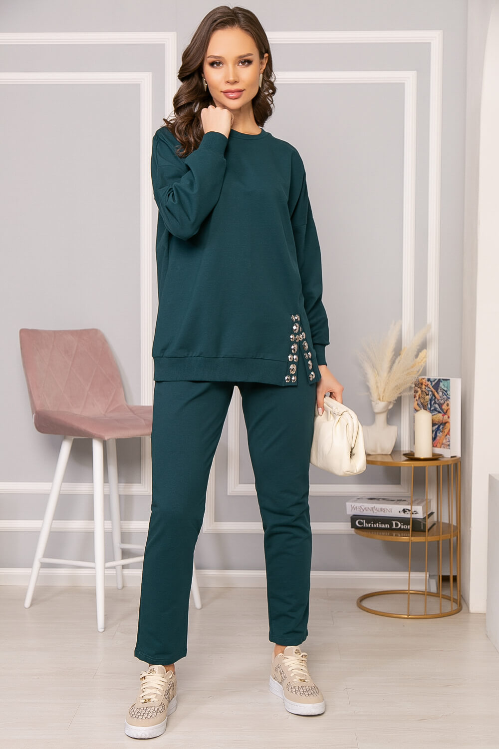 

Костюм с брюками и свитшотом LT Collection, Зелёный