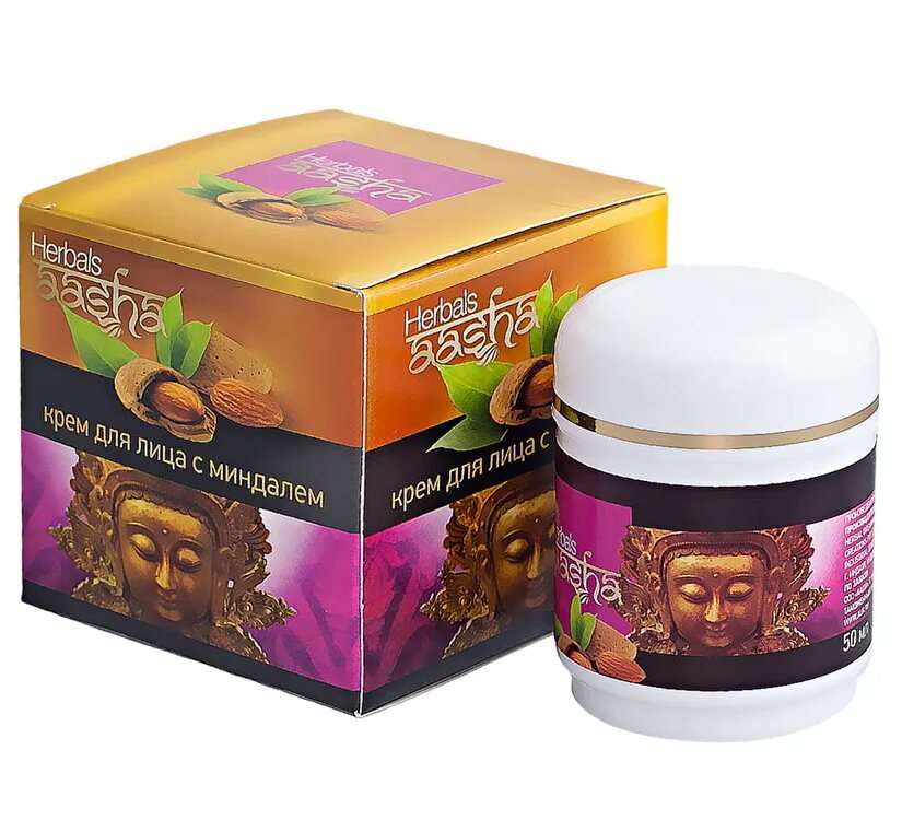 Кремы для лица Крем для лица Aasha Herbals с миндалем 50 мл