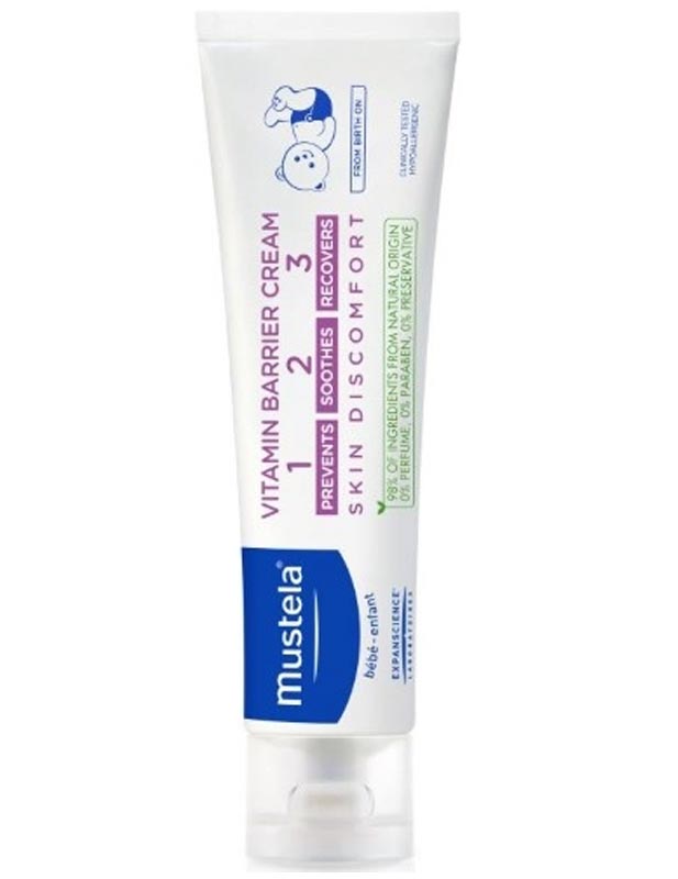 

Крем под подгузник Mustela 1 2 3 50 мл, Разноцветный
