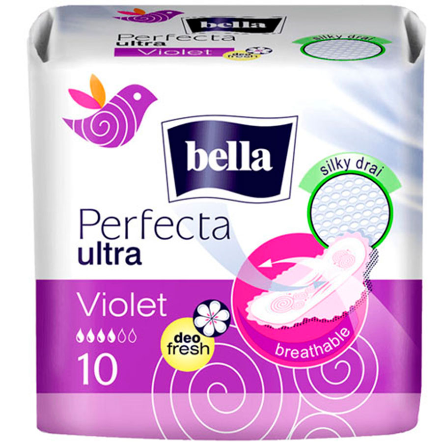 

Прокладки Bella Perfecta Ultra Violet 4 капли 10 шт, Разноцветный