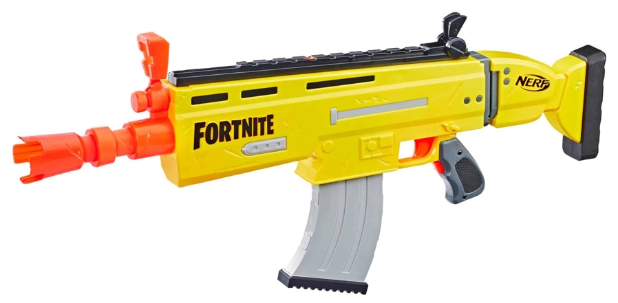 

Бластер автоматический Nerf Fortnite с мягкими стрелами, Разноцветный