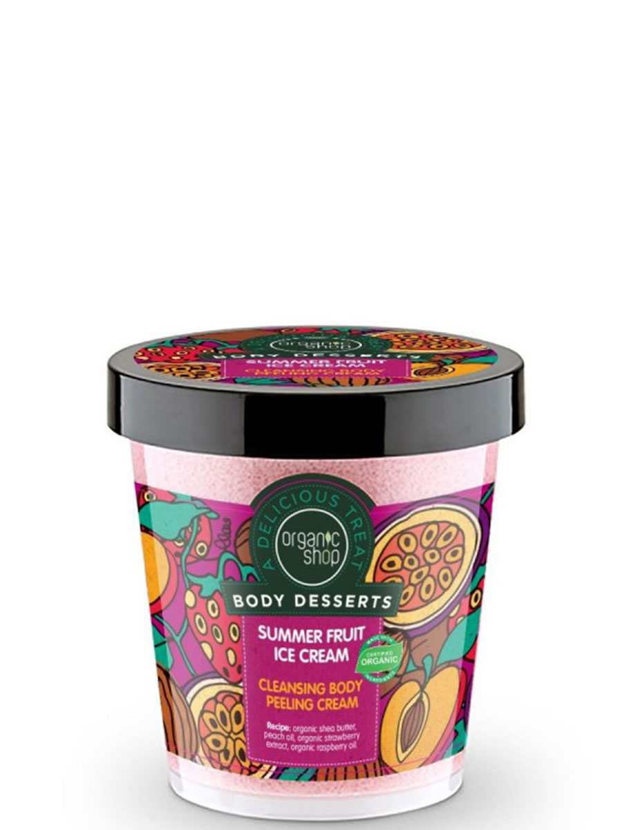 

Крем-пилинг для тела Organic shop Body Desserts Очищающий 450 мл, Разноцветный