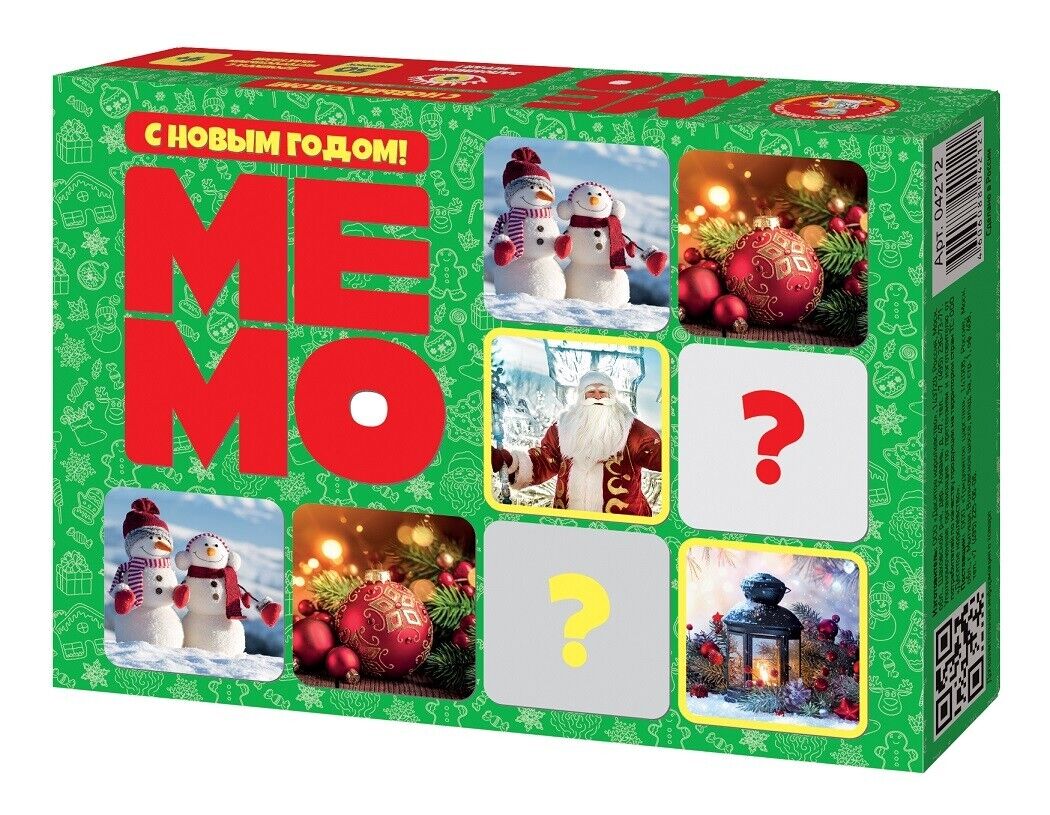 

Настольная игра Десятое королевство Мемо С Новым годом, Разноцветный