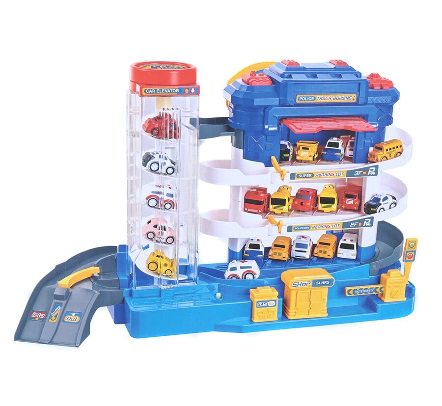 

Парковка многоуровневая Fun Jrack с машинами, Разноцветный