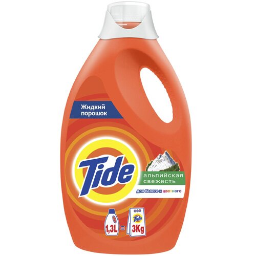 

Средство для стирки Tide Альпийская свежесть 1,3 л, Разноцветный