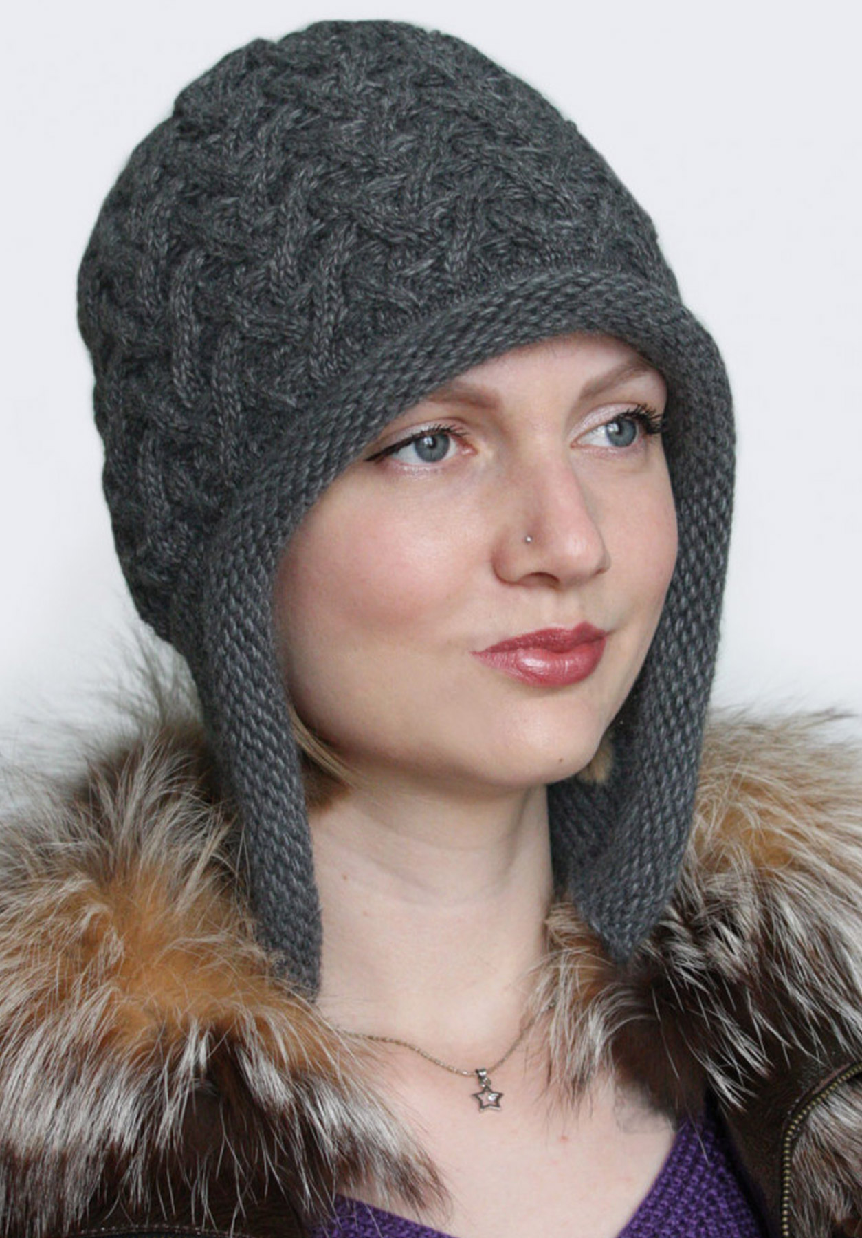 

Шапка-ушанка Сиринга, Серый