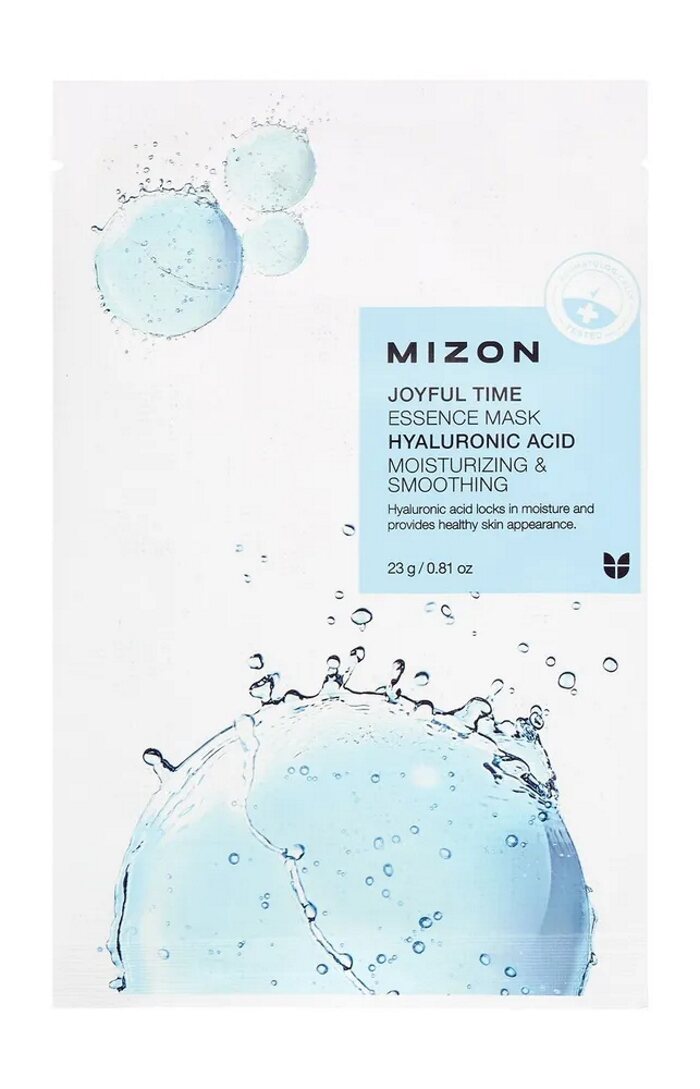

Маска для лица тканевая Mizon Joyful Time Essence Mask Hyaluronic Acid с гиалуроновой кислотой 23 г, Разноцветный