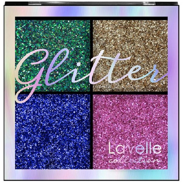

Тени для век Лавелль Glitter 4 цвета тон 03, Разноцветный