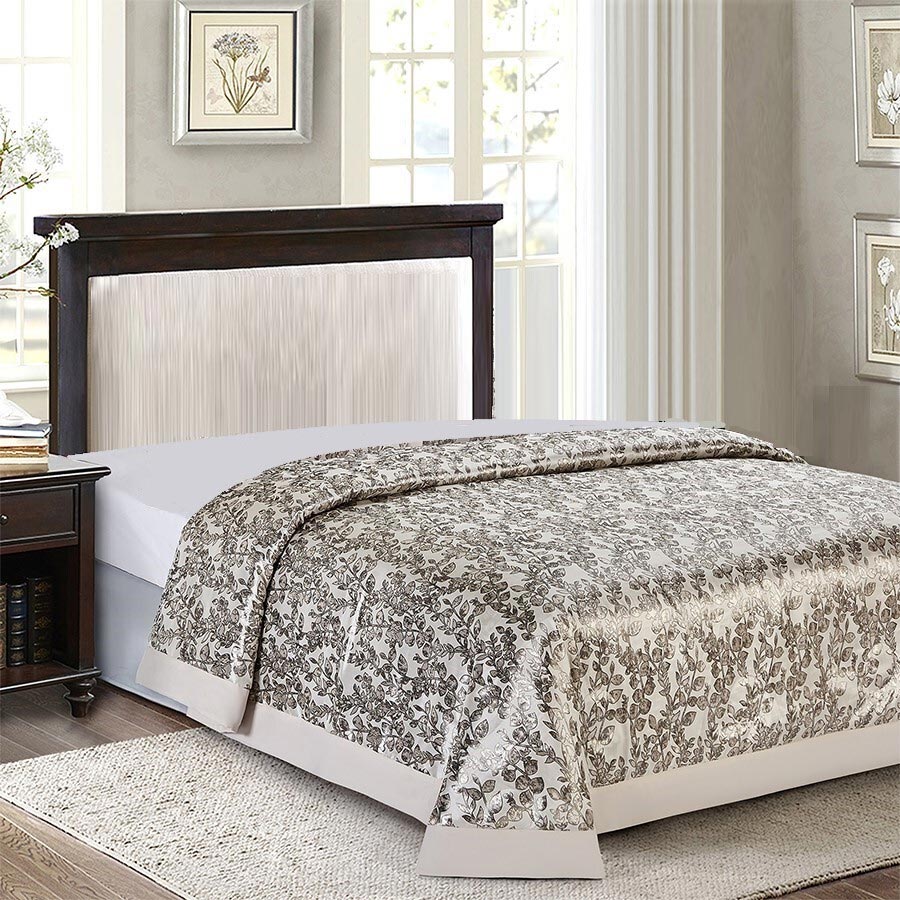 

Покрывало Sorrento Deluxe евро макси жаккард 230*250 см, Серебро