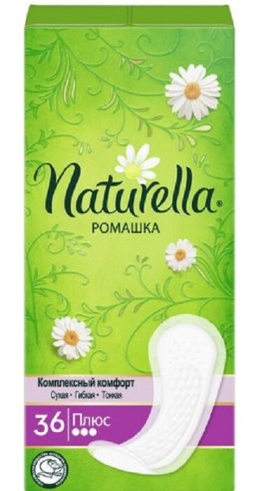 

Прокладки ежедневные Naturella Ромашка Plus 36 шт, Разноцветный